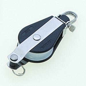 Extra sterk blok met hondsvot, voor lijn tot Ø 8 mm