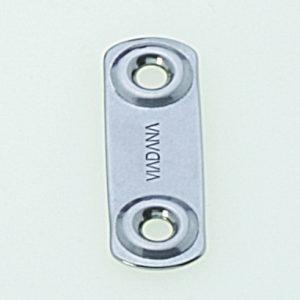 RVS bevestigingsstrip voor hangband met 2 gaten