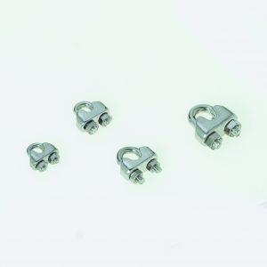 Kabelklem RVS A4 voor staaldraad Ø 8 mm