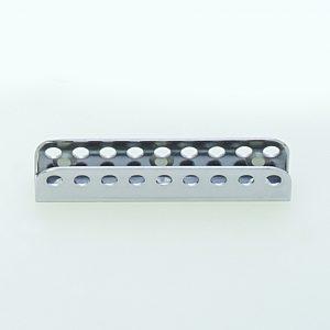 RVS mastrail met gaatjes voor trim mastvoet