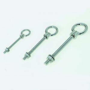 RVS A4 oogbout met lange draad M