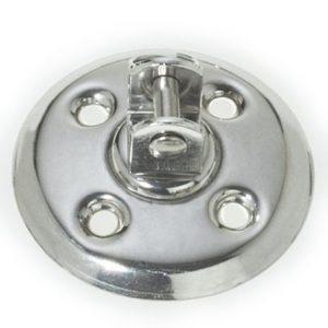 RVS basisplaat wartelend Ø 57, 4 X Ø 5 mm