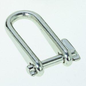 Snel-D-sluiting RVS gesmeed Ø5 en Ø6 mm