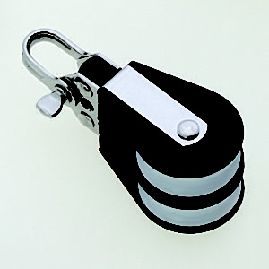 Extra sterk 2-schijfs blok voor Ø8mm