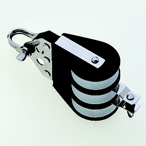 3-schijfs extra sterk kogelgelagerd blok voor Ø 10 mm lijn