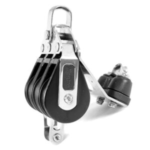 3-schijfs blok met hondsvot en klem