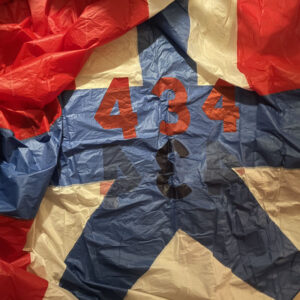 Gebruikte tri-radiaal spinnaker 14,5 m² voor open kielboot Valk