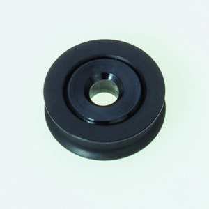 Aluminium kabelschijf Ø 28 mm voor kabel Ø 4 mm